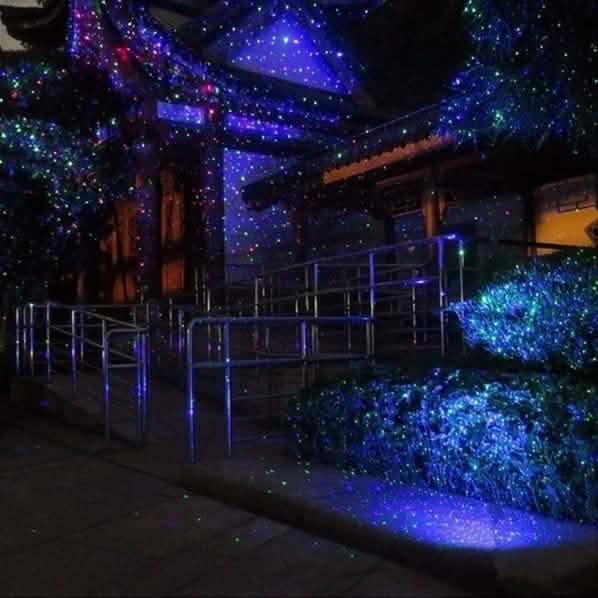 Projecteur laser étanche vert et rouge chaud pour intérieur et extérieur