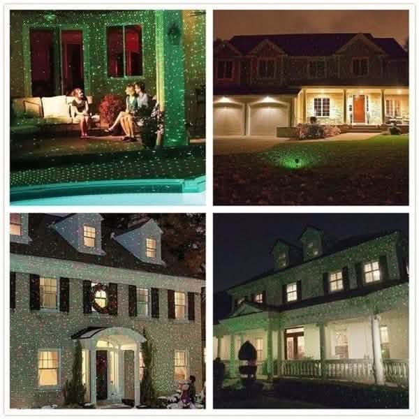 Projecteur laser étanche vert et rouge chaud pour intérieur et extérieur
