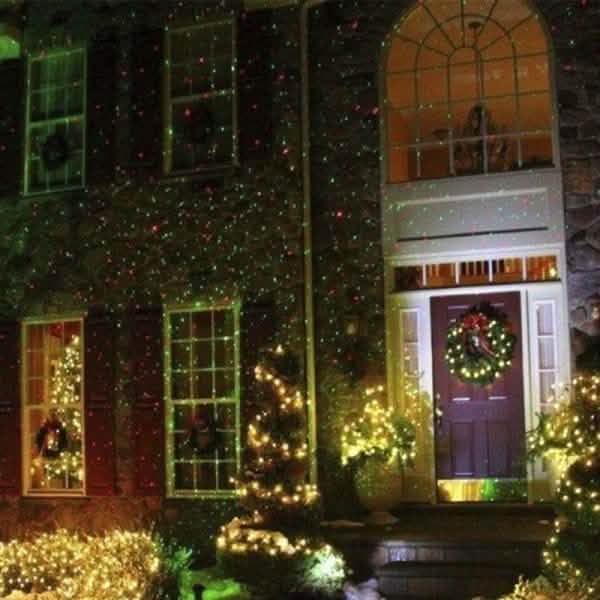 Projecteur laser étanche vert et rouge chaud pour intérieur et extérieur