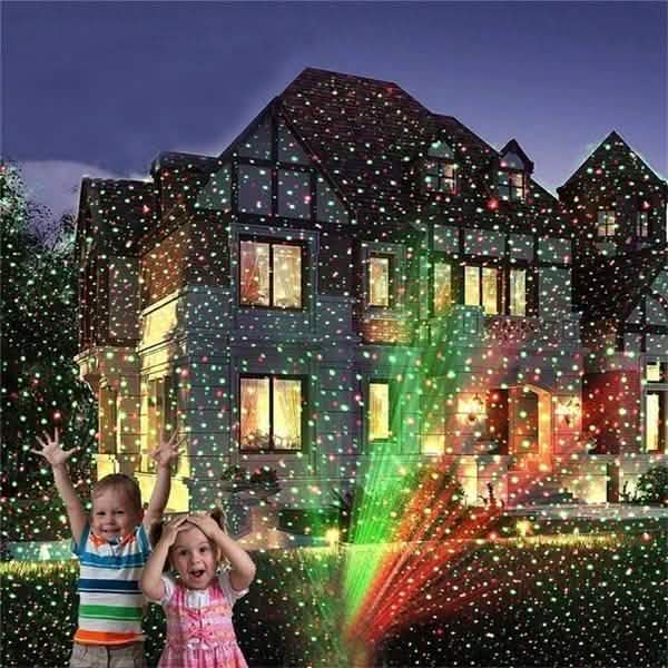 Projecteur laser étanche vert et rouge chaud pour intérieur et extérieur