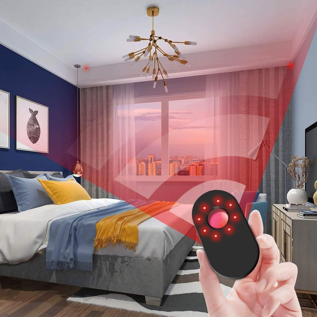 Détecteur de Caméra Espion Invisible, Détecteur Infrarouge, Mini Scanner de Caméra Anti-Espionnage Portable de Voyage