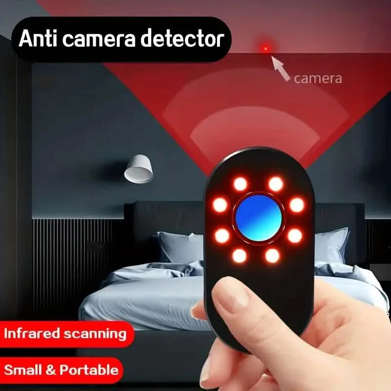 Détecteur de Caméra Espion Invisible, Détecteur Infrarouge, Mini Scanner de Caméra Anti-Espionnage Portable de Voyage