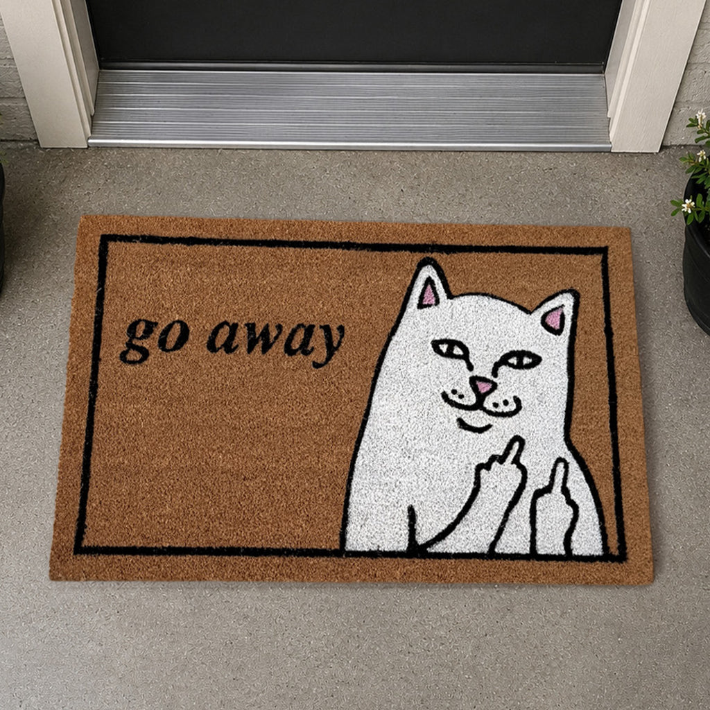 Go Away Door Mat (Brown)