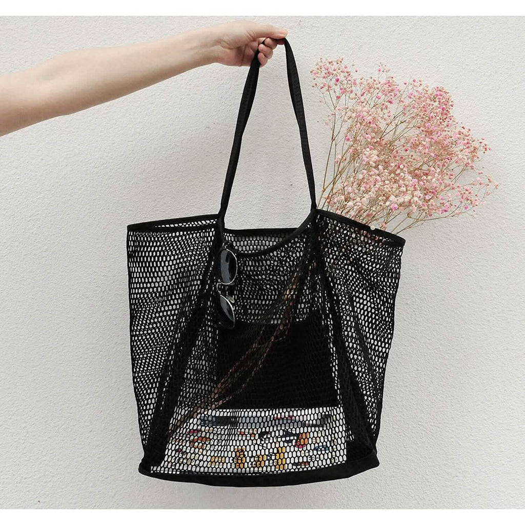 HOXIS Sac à Bandoulière en Maille de Plage pour Femme