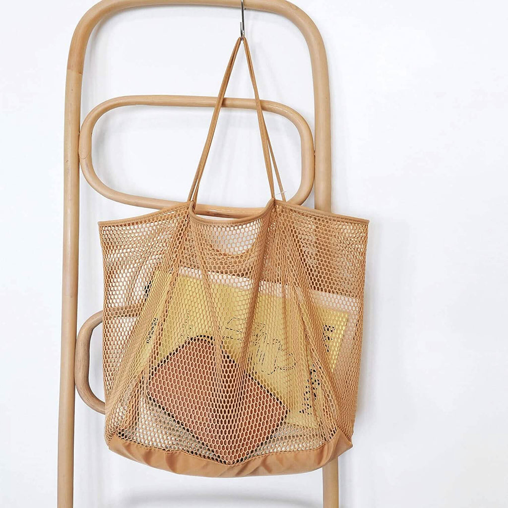 HOXIS Sac à Bandoulière en Maille de Plage pour Femme