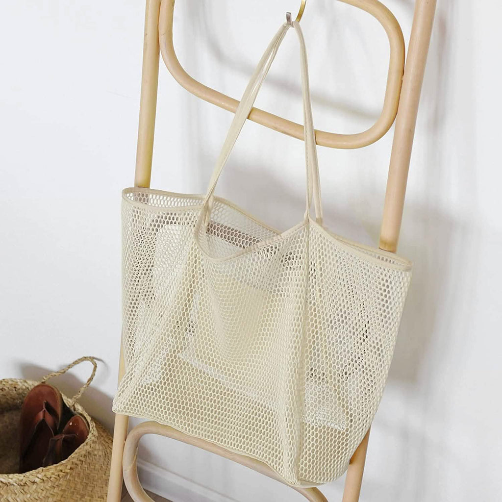 HOXIS Sac à Bandoulière en Maille de Plage pour Femme