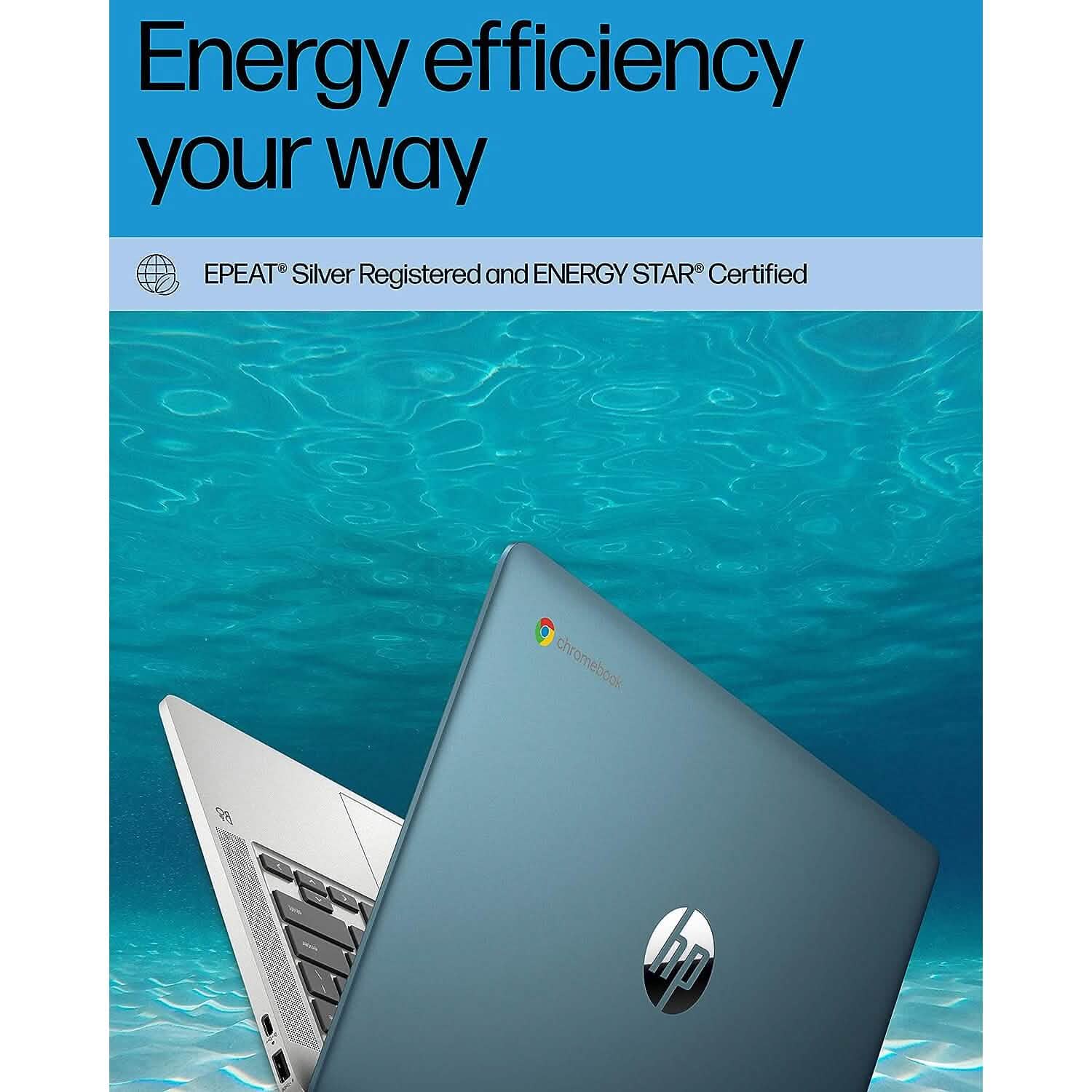HP 14a-na0220nr, Chromebook HD 14" Intel Celeron N4120, 4 Go de RAM, 64 Go eMMC (Reconditionné)