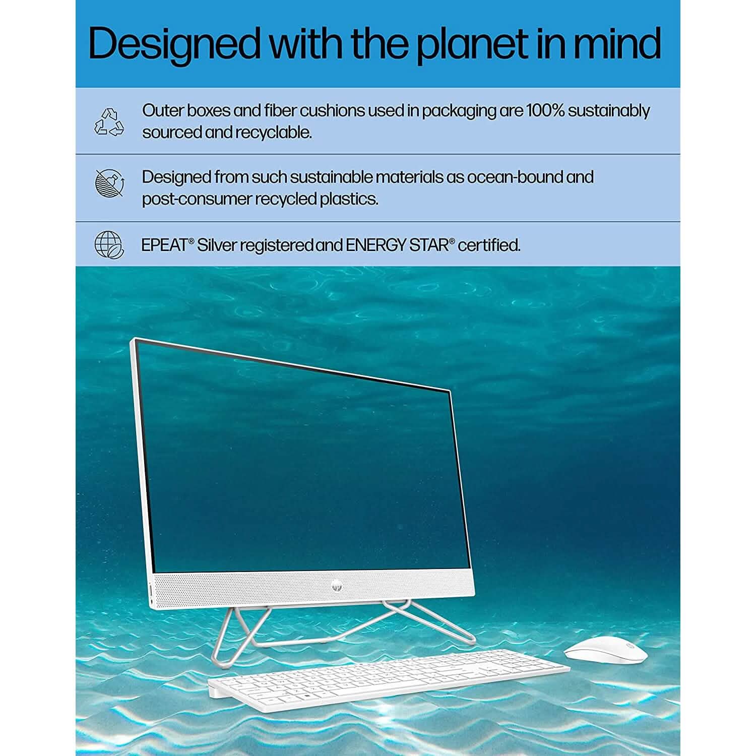PC tout-en-un HP, écran tactile Full HD de 23,8 pouces, Intel Core i5-1235U, 8 Go de RAM, 512 Go de SSD (reconditionné)