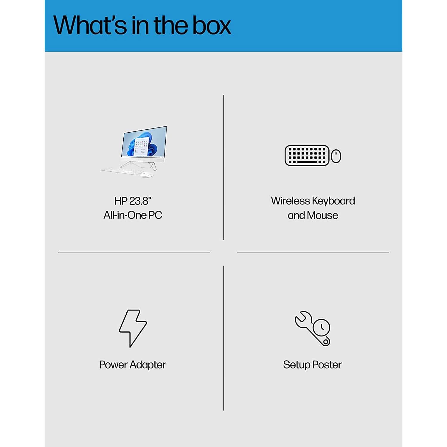 PC tout-en-un HP, écran tactile Full HD de 23,8 pouces, Intel Core i5-1235U, 8 Go de RAM, 512 Go de SSD (reconditionné)