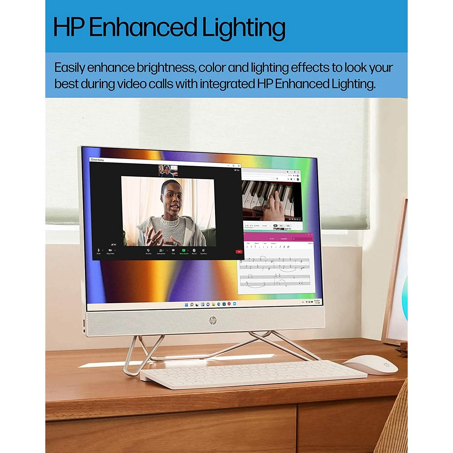 PC tout-en-un HP, écran tactile Full HD de 23,8 pouces, Intel Core i5-1235U, 8 Go de RAM, 512 Go de SSD (reconditionné)