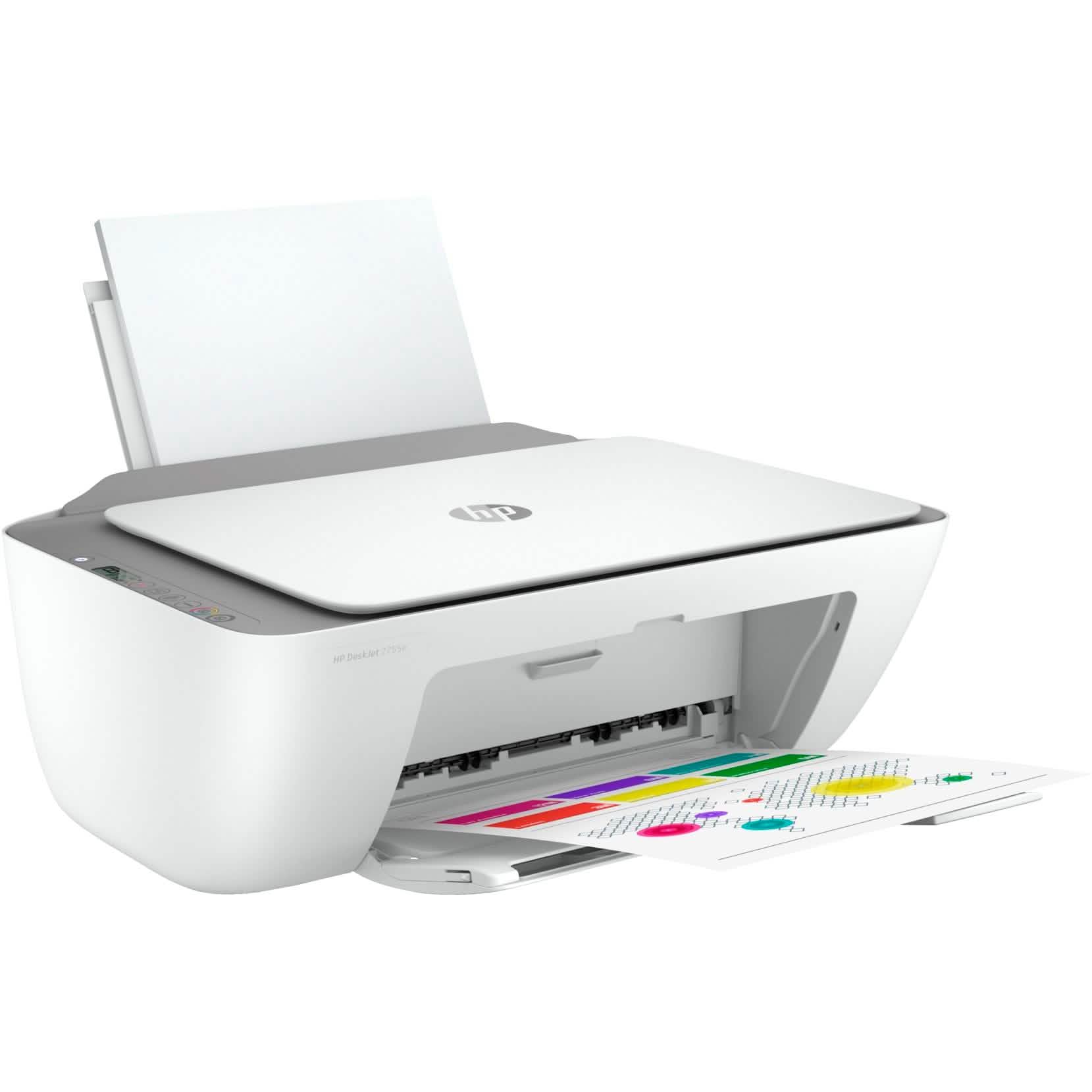 Imprimante tout-en-un à jet d'encre couleur HP DeskJet 2755e, impression mobile, copie, numérisation (reconditionnée)