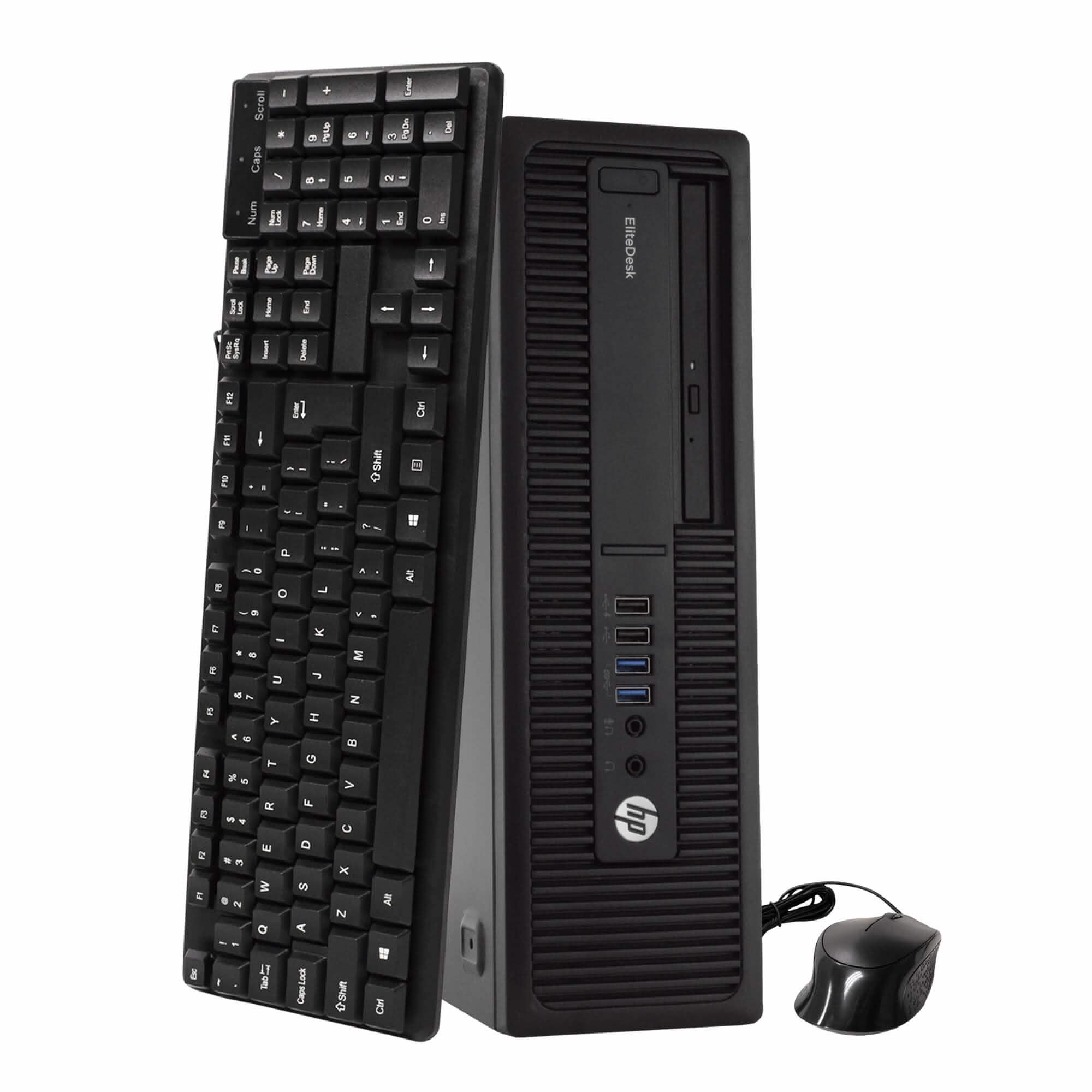 Ordinateur de bureau HP EliteDesk 800 G2, Intel i5 Quad Core Gen 6 3,20 GHz (reconditionné)