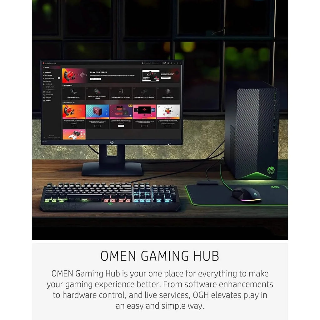 PC de gaming HP Pavilion Processeur AMD Ryzen 5 5600G (reconditionné)