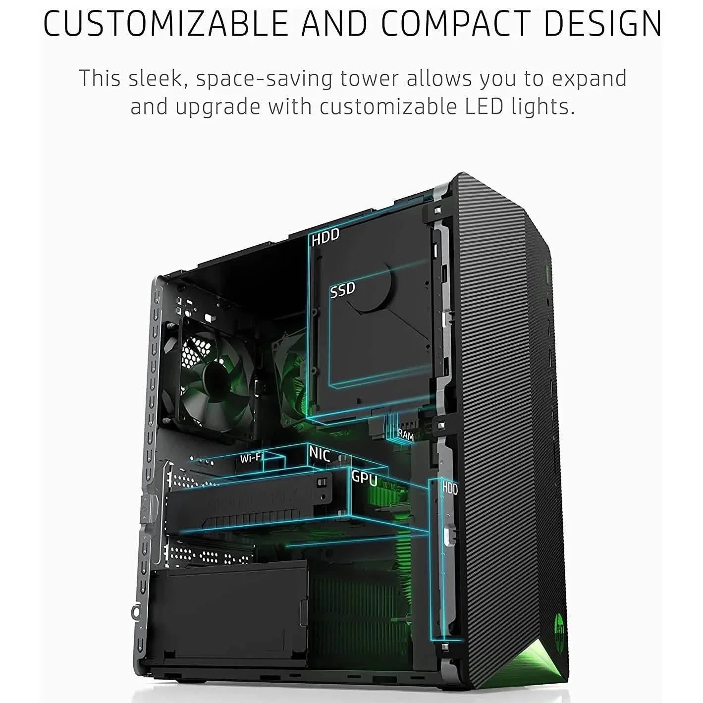 PC de gaming HP Pavilion Processeur AMD Ryzen 5 5600G (reconditionné)
