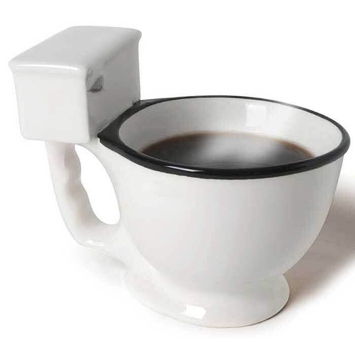 Mug cuvette de toilettes humoristique