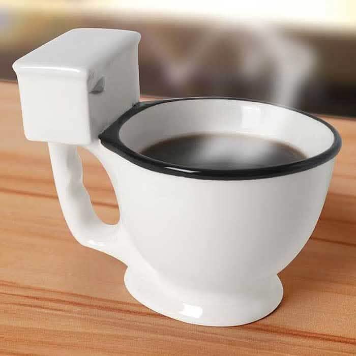 Mug cuvette de toilettes humoristique