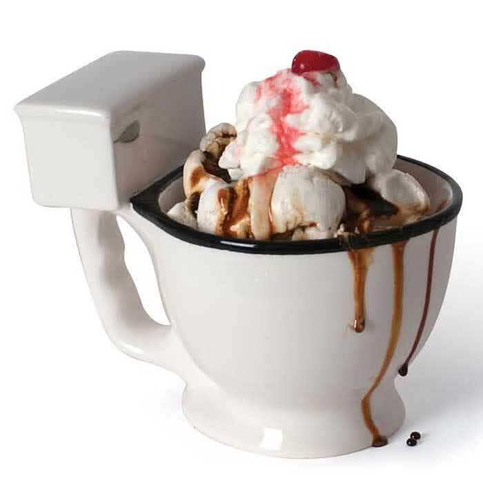 Mug cuvette de toilettes humoristique