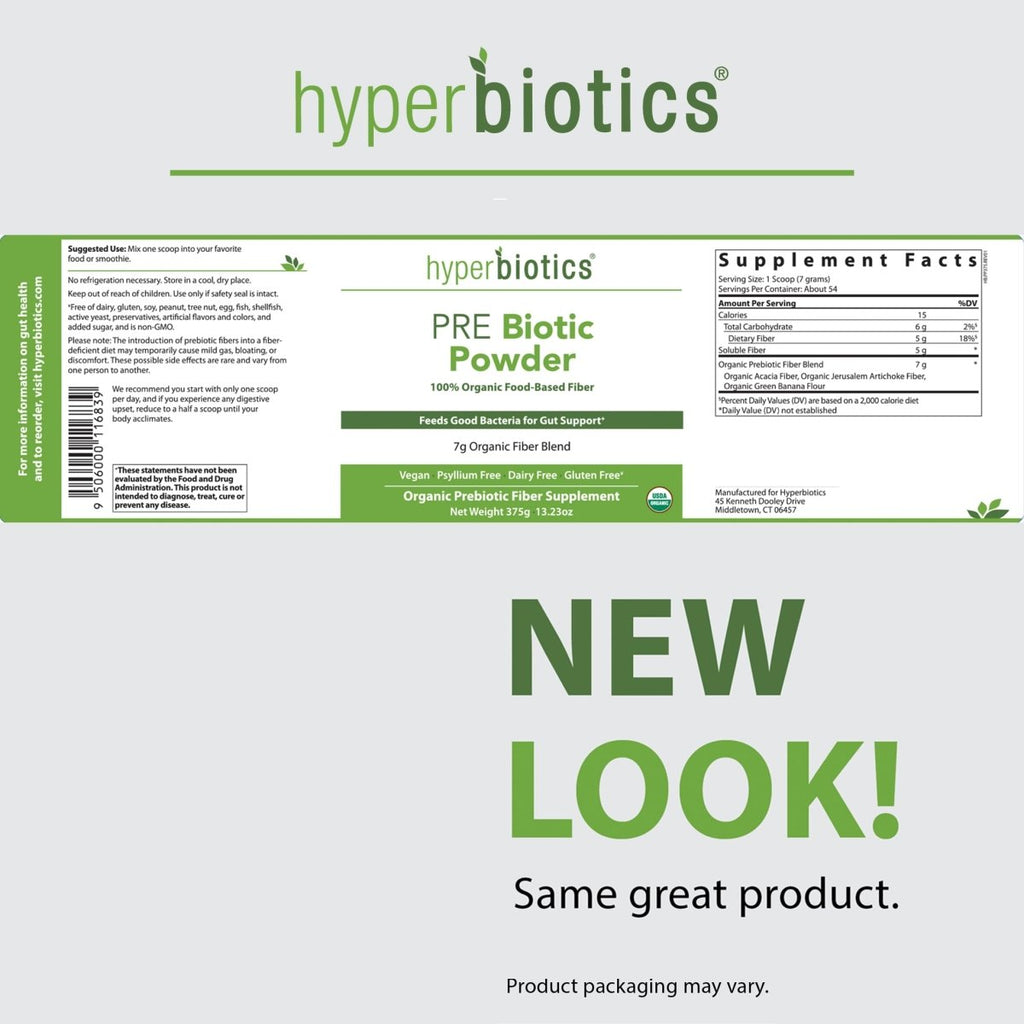 Hyperbiotics - Poudre prébiotique 100 % d'origine alimentaire - 375 g