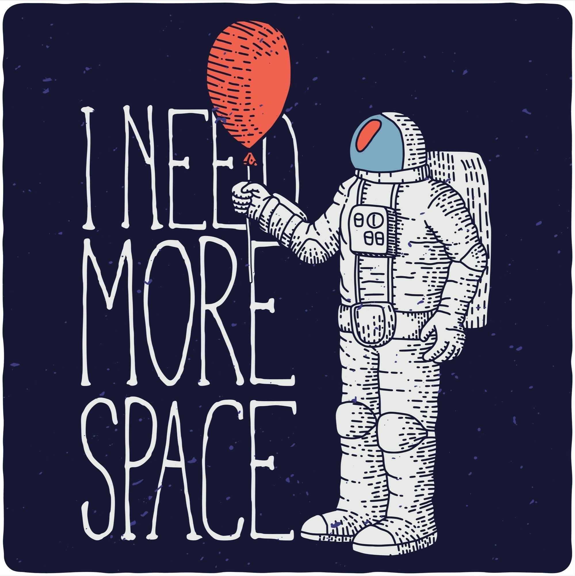 T-shirt graphique à manches courtes en bambou-viscose/coton biologique pour homme « I need more space »