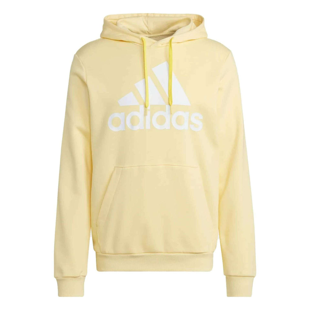 Sweat à capuche en molleton avec grand logo Essentials pour homme adidas - Jaune