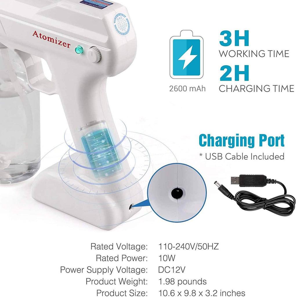 IFLOVE Pulvérisateur électrostatique désinfectant Atomiseur Nano portable