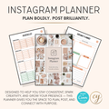 Planificateur Instagram | Modèle Canva de 34 pages