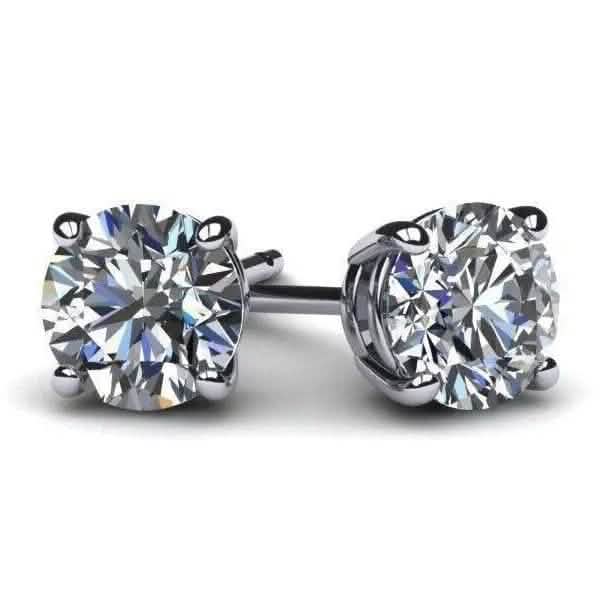 Boucles d'oreilles de fiançailles IGI avec diamants ronds VS1 D de 4,34 carats créés en laboratoire, pureté à l'œil nu