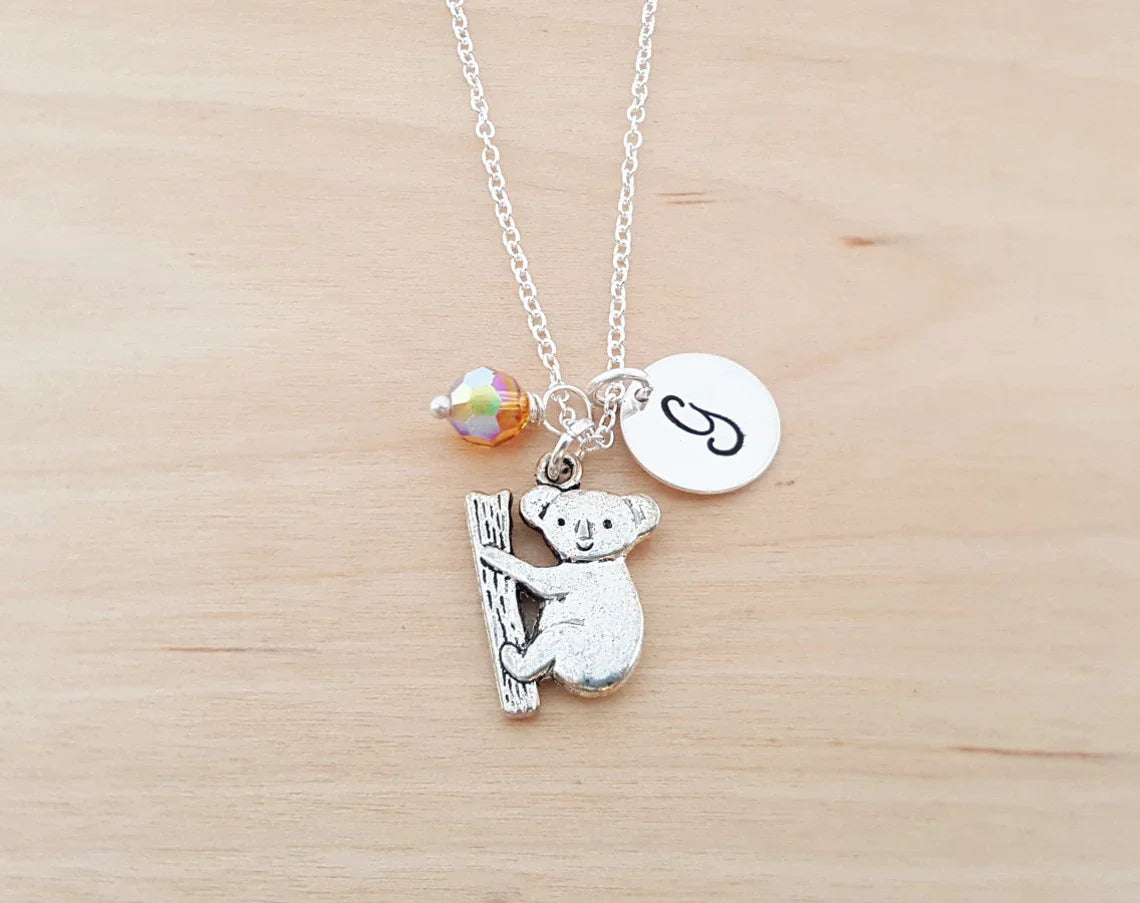 Collier Koala Personnalisé en Argent Sterling