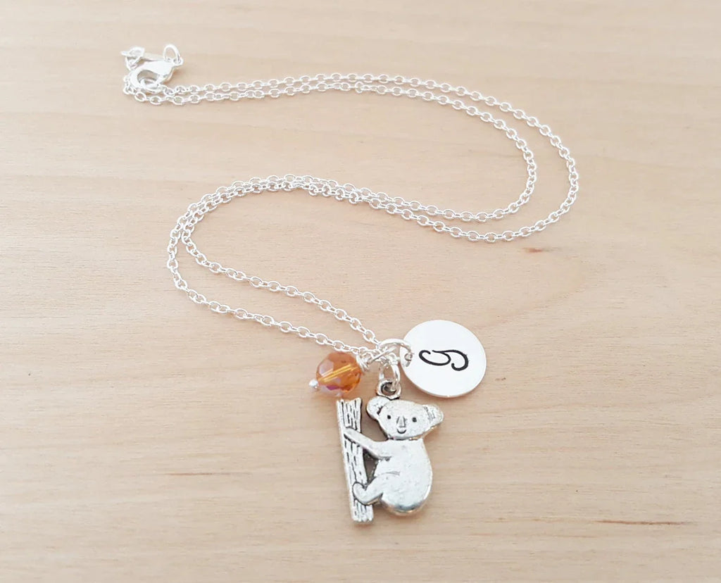 Collier Koala Personnalisé en Argent Sterling