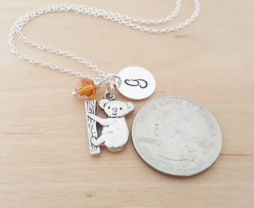 Collier Koala Personnalisé en Argent Sterling