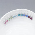 Minuscules boucles d'oreilles pendantes en argent sterling avec pierre de naissance – Cristaux Swarovski de 6 mm