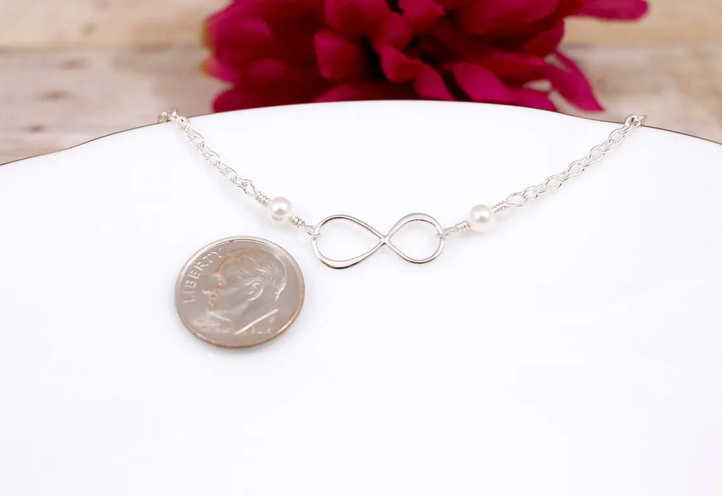 Bracelet Perle Infini – Argent Sterling et Perles d'Eau Douce