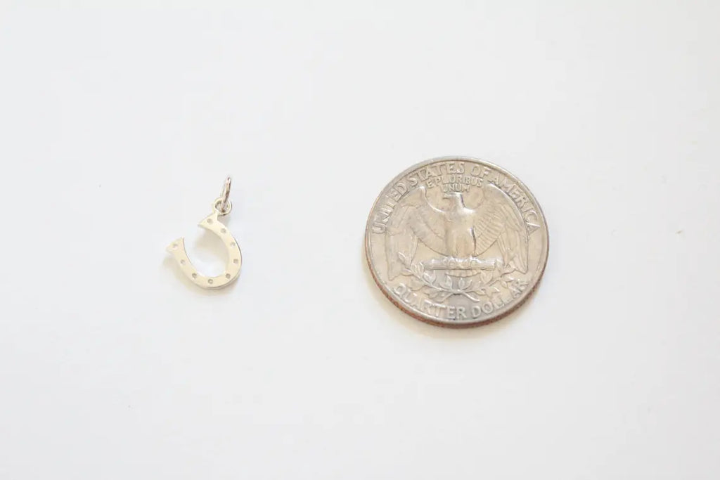 Tiny Horseshoe Necklace – Sterling Silver Charm on 18" Chain