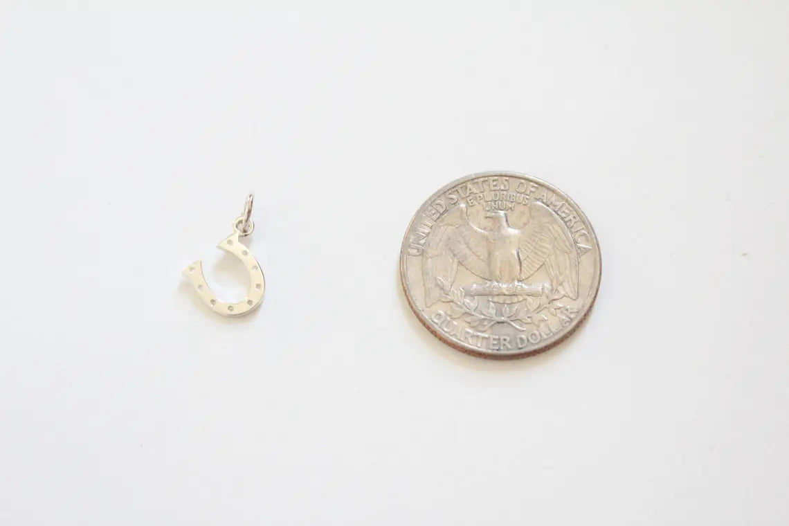 Tiny Horseshoe Necklace – Sterling Silver Charm on 18" Chain