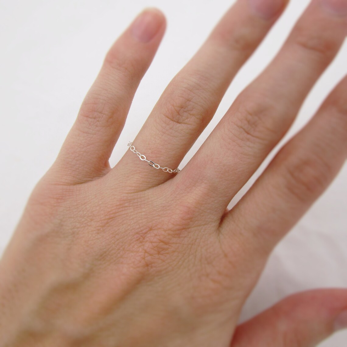 Mini chaîne en argent sterling ou plaqué or