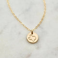 Collier délicat avec pendentif représentant un État – Bijou personnalisé en or ou en argent