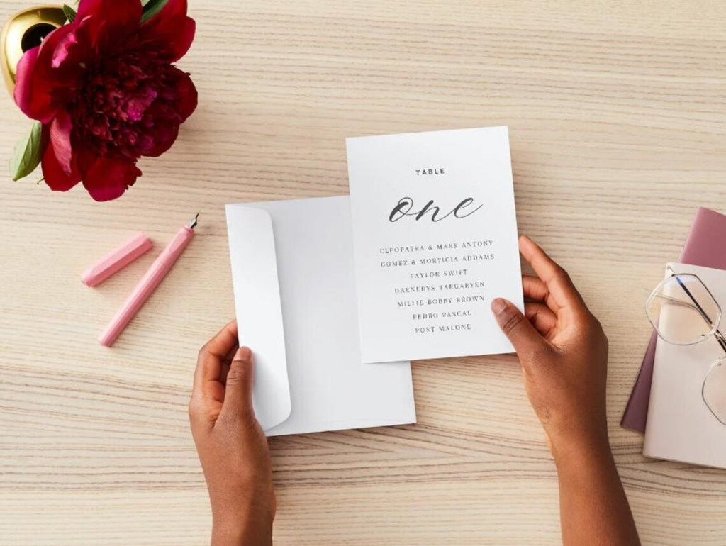 Numéros de table de mariage 1 à 10 | Panneaux de plan de table imprimables