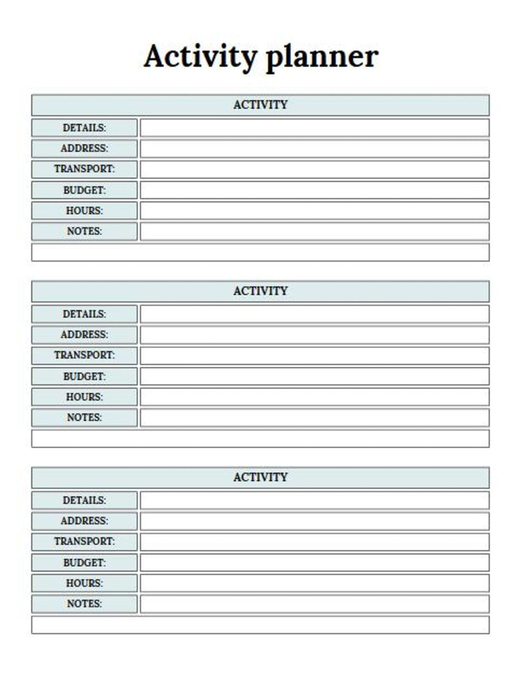 Ultimate Travel Planner | 33 Pages | Printable & Editable