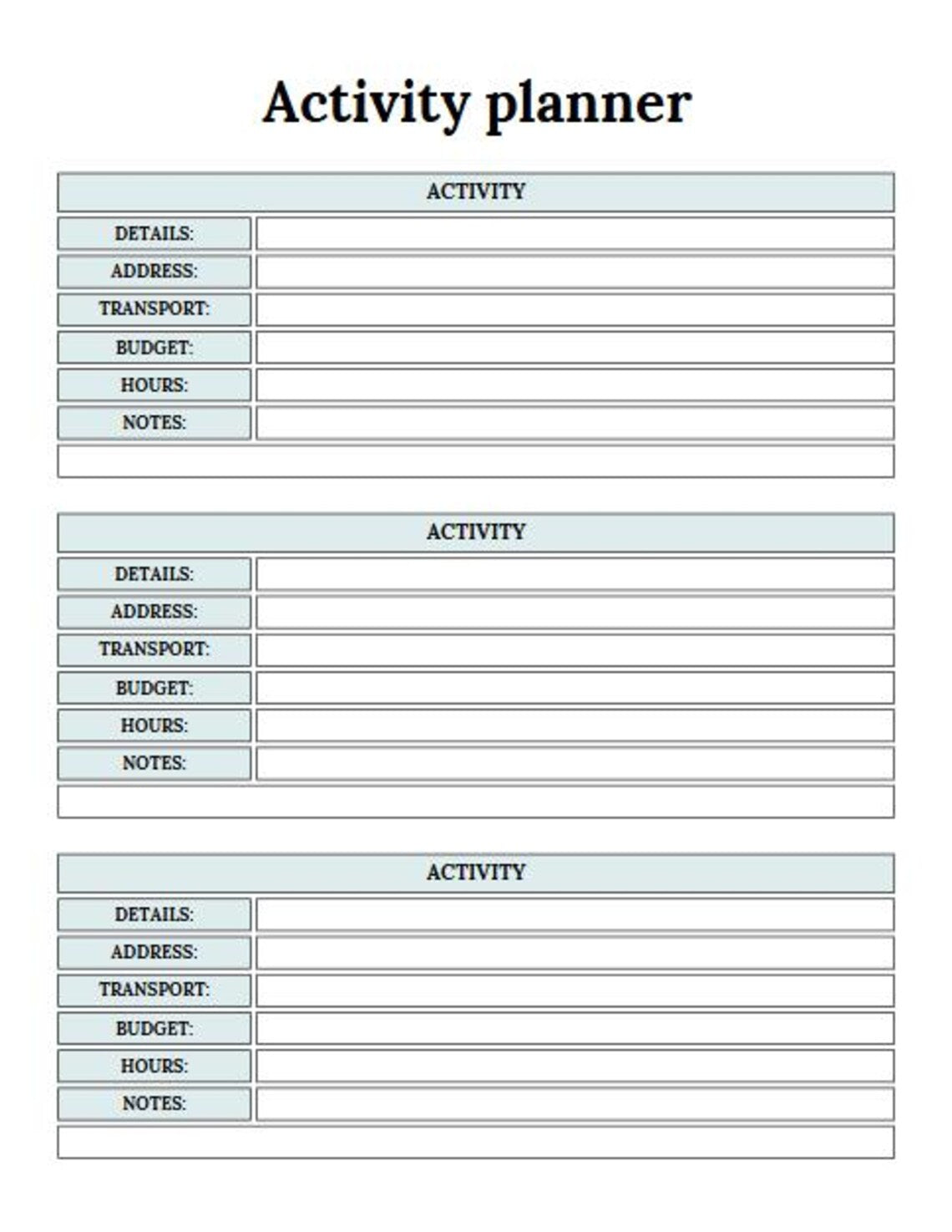 Ultimate Travel Planner | 33 Pages | Printable & Editable