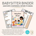 Classeur de garde d'enfants | Modèle Canva modifiable de 17 pages