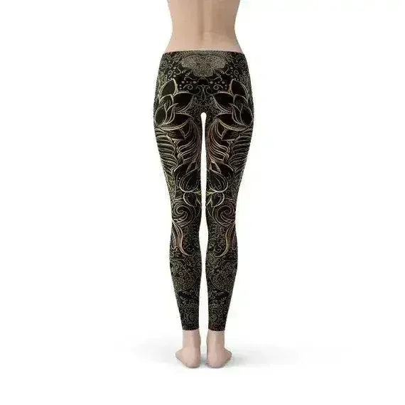 Leggings noirs femme Carpe Koï