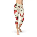 Legging Capri Femme Fleur de Cerisier Japonais