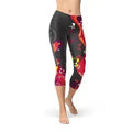 Legging court Capri guitare et notes de musique