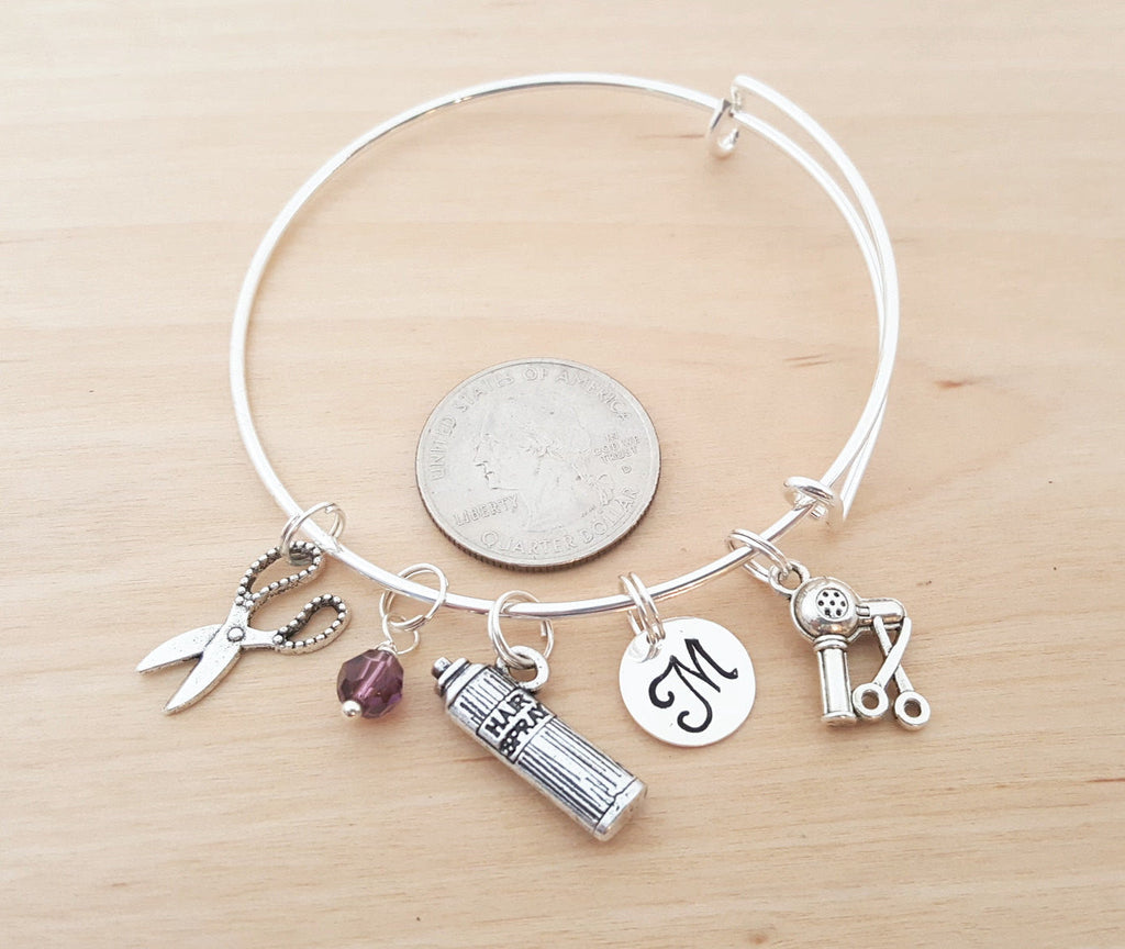 Bracelet jonc personnalisé coiffeuse