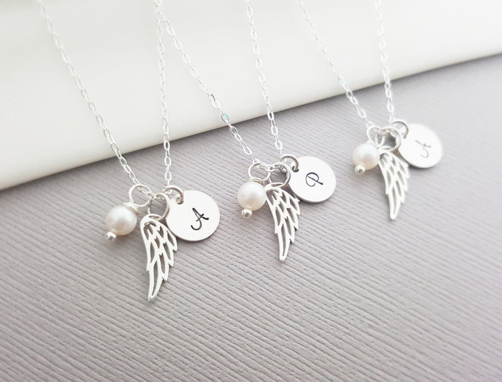 Collier Aile d'Ange Personnalisé en Argent Sterling