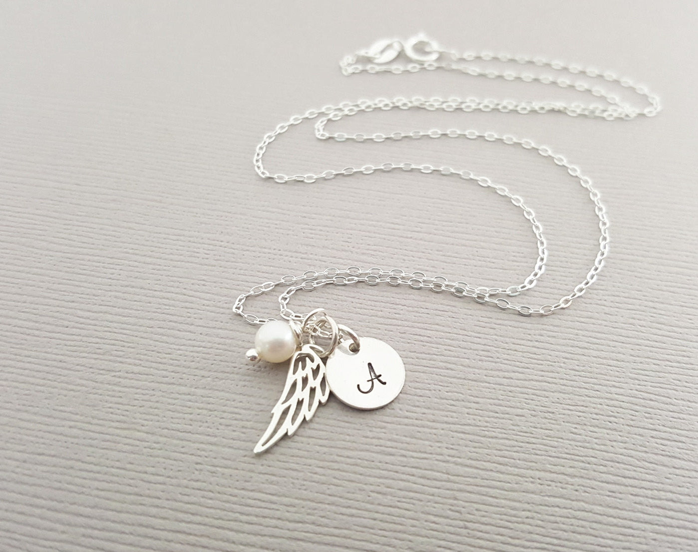 Collier Aile d'Ange Personnalisé en Argent Sterling