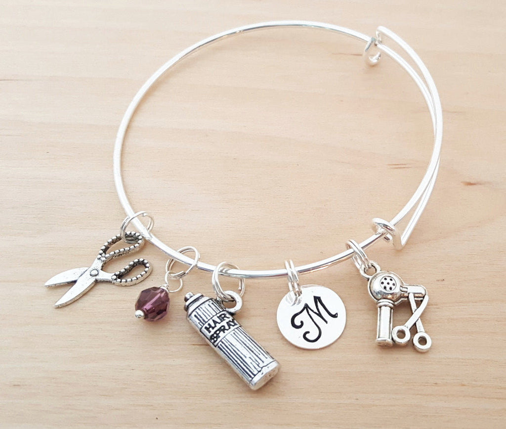 Bracelet jonc personnalisé coiffeuse