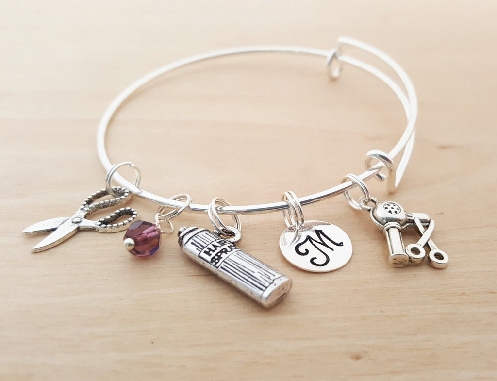 Bracelet jonc personnalisé coiffeuse