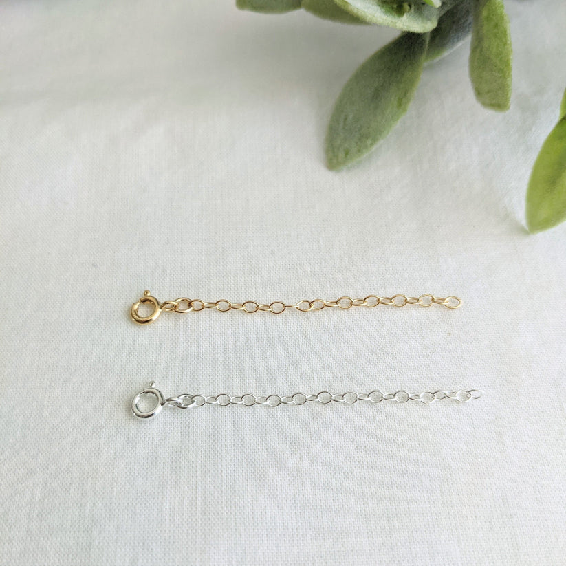 Rallonge de chaîne – Rallonge de collier en or rempli ou en argent sterling