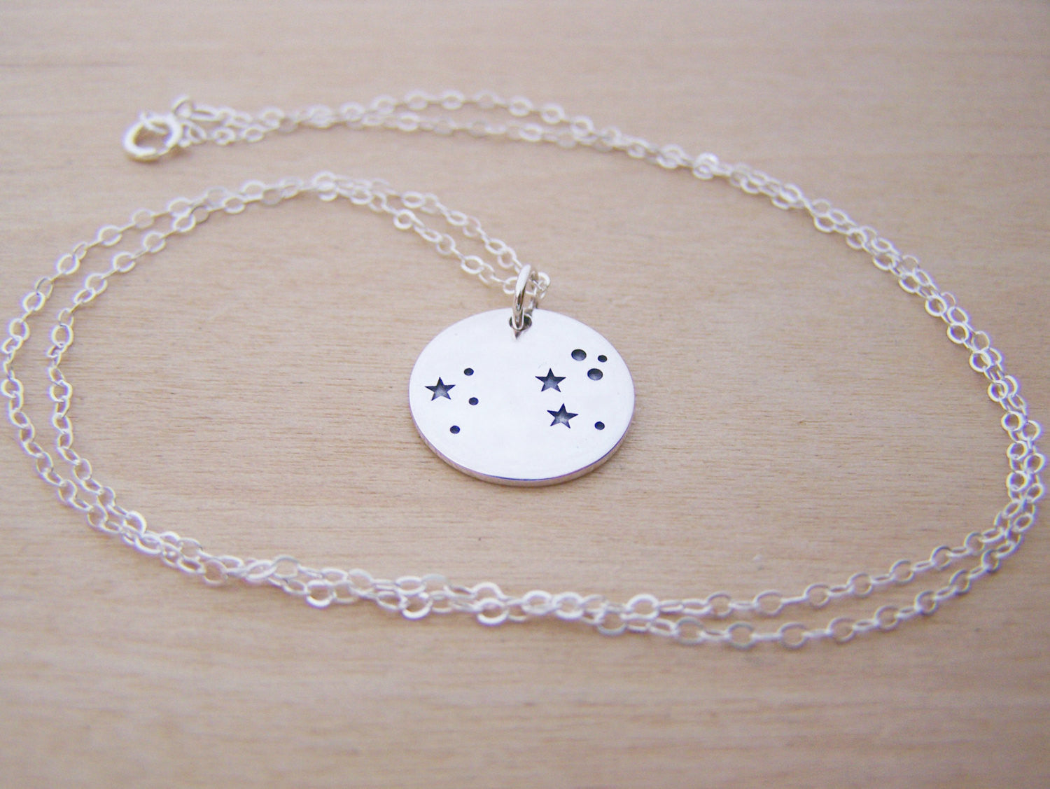 Leo Constellation Sterling Silver Necklace